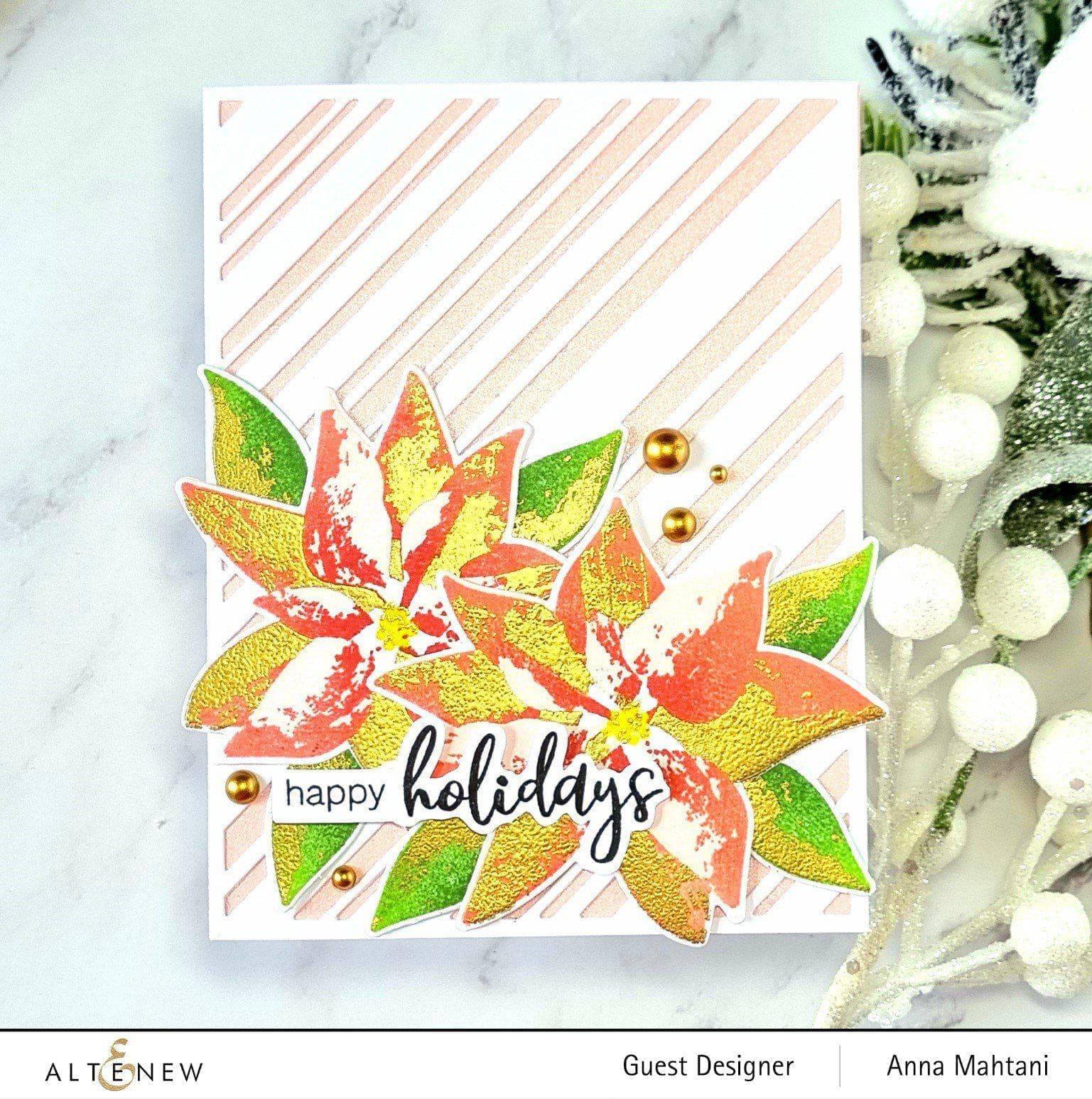 altenew-dry-brush-poinsettia-mask-stencil-schablone-6x6 image 2