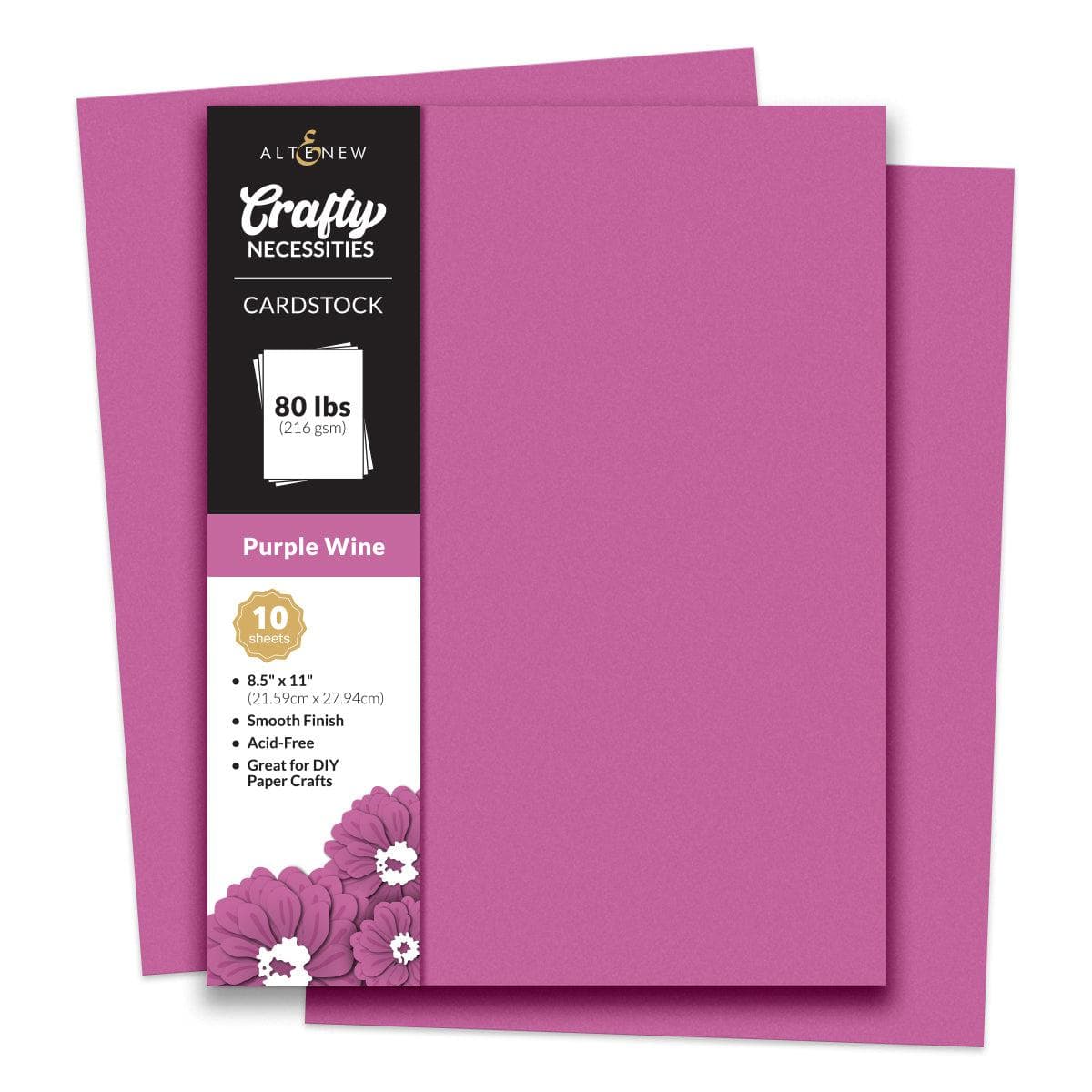 altenew-crafty-necessities-cardstock-purple-wine-rot-10-blatt image 5