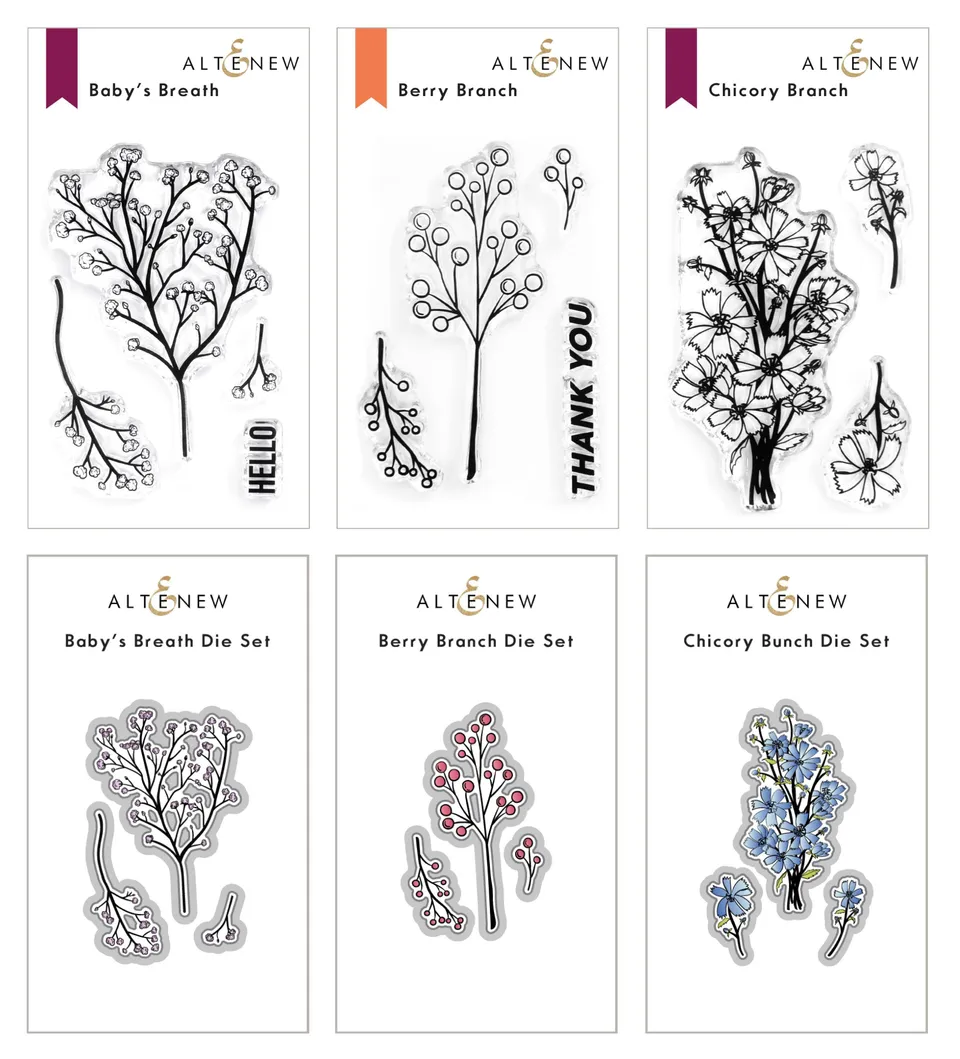 altenew-eclectic-vibes-mini-stempel-stanzen-bundle-beeren image 1
