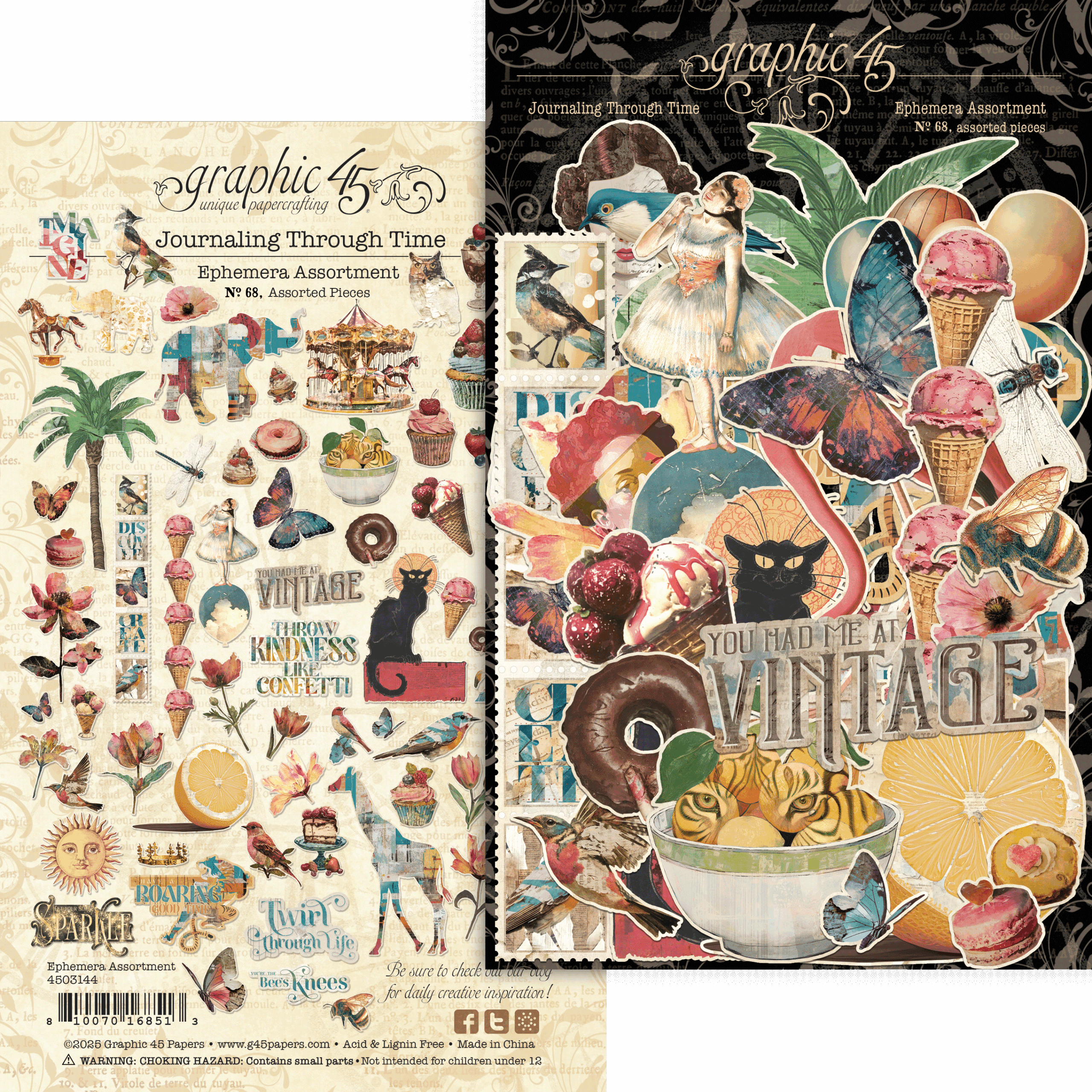 graphic-45-journaling-through-time-card-kit-karten-set image 5