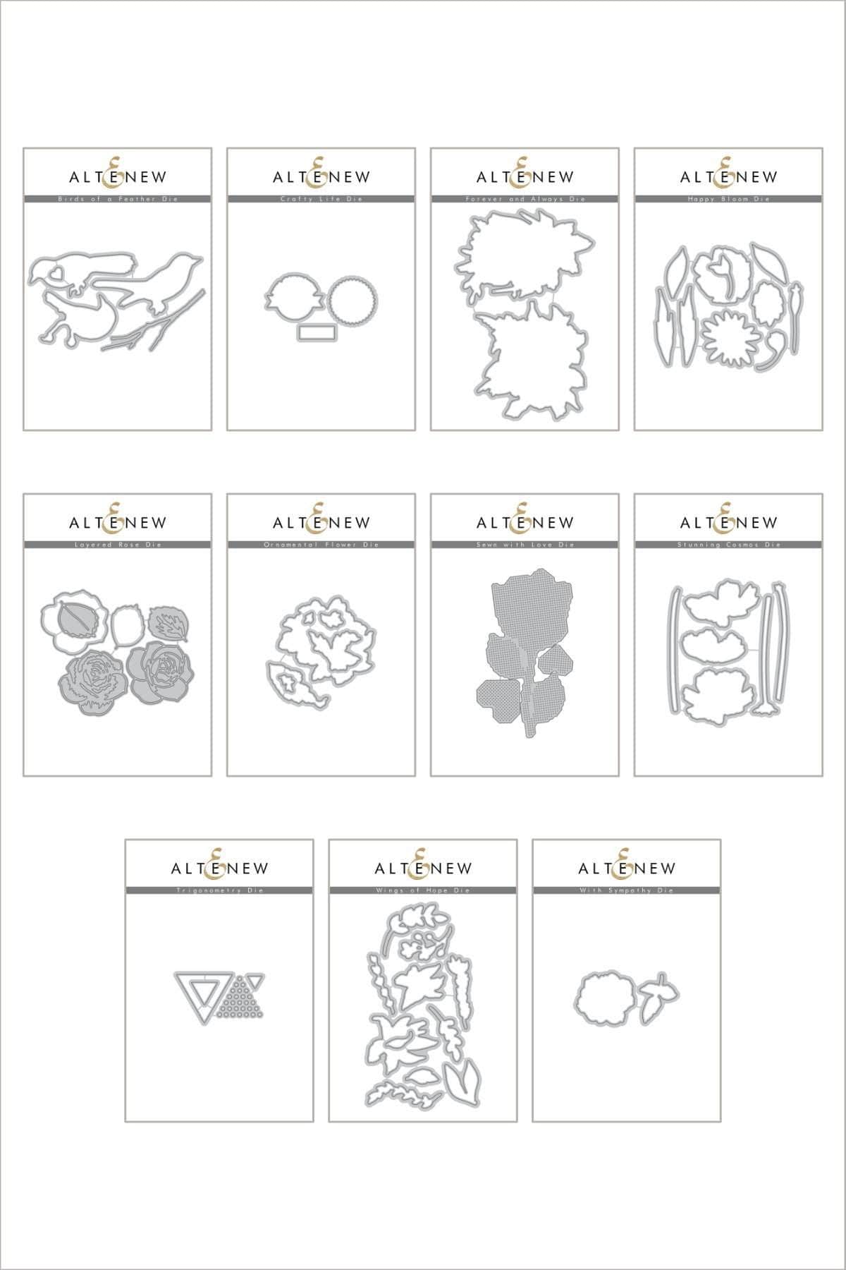 altenew-wild-and-free-die-bundle-stanzschablonen-11-sets image 1