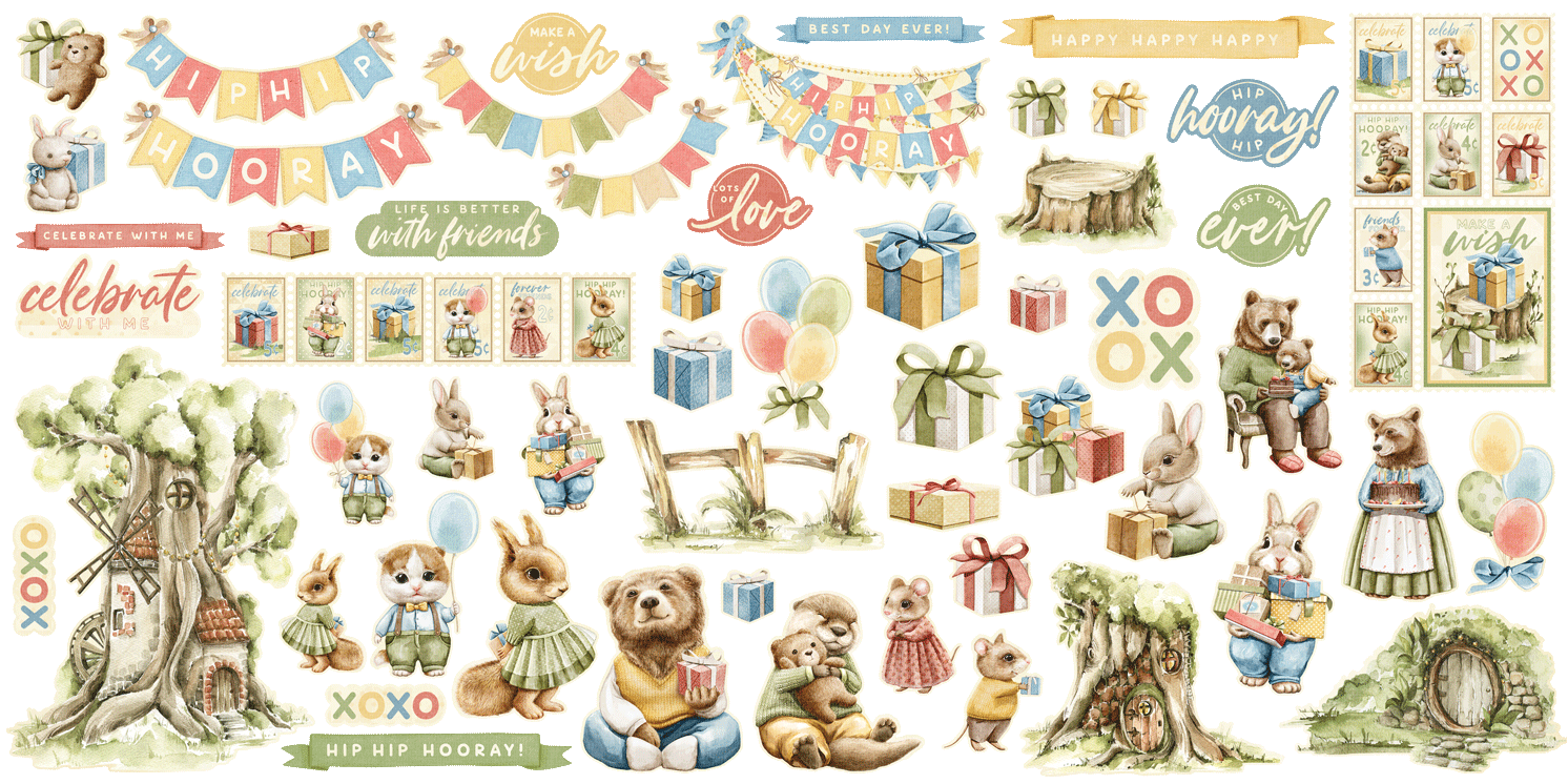 graphic-45-hip-hip-hooray-ephemera-set-65-teile-geburtstag image 2