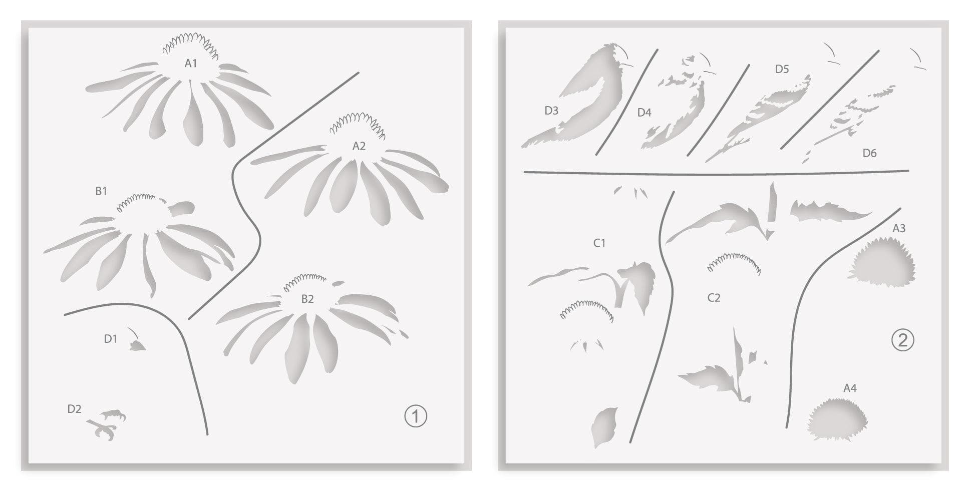 altenew-dynamic-duo-bird-on-bloom-stempel-schablonen-set image 8
